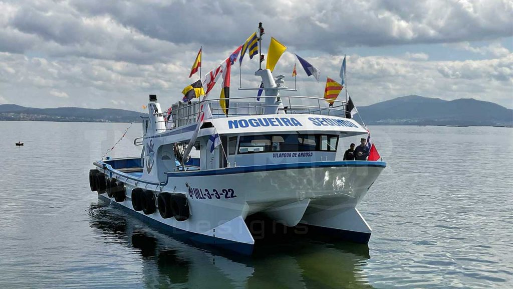 barco de acuicultura Nogueira Segundo de 19 m en Vilanova de Arousa construido por Samala Shipyard
