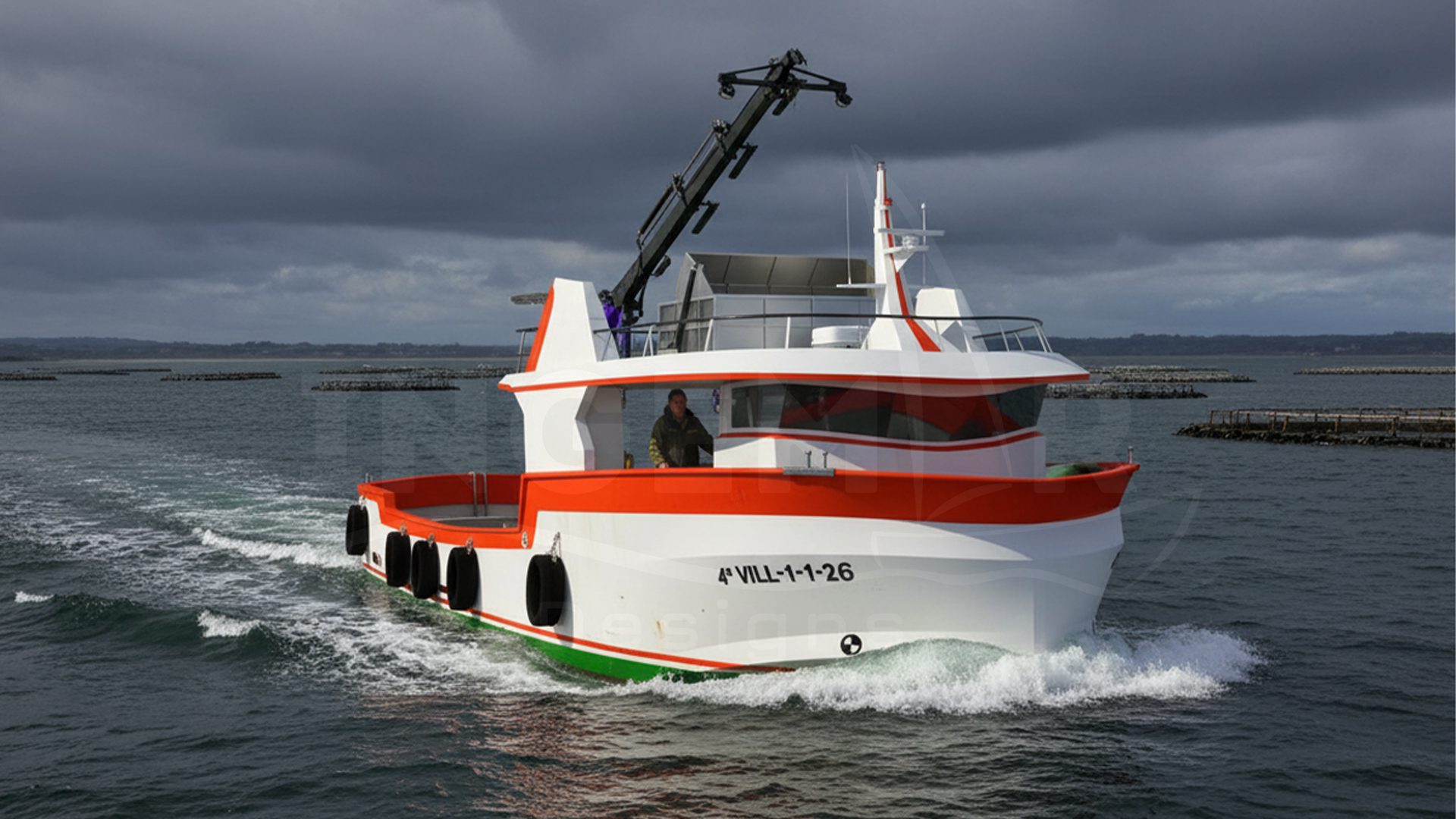 barco de acuicultura Novo Xistral de 22 m construido en Asteleiros Triñanes