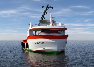 22 m GRP aquaculture support vessel by Samala Shipyard