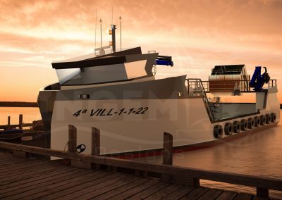 24 m GRP aquaculture support vessel built by Samala Shipyard