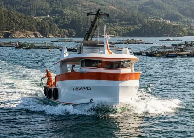 Aquaculture vessel 22 m designed by Samala Shipyard – 7.30 m beam fish farming support boat
