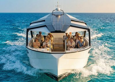 Passenger boat built by Samala Shipyard – Length 12 m, Beam 4.80 m passenger vessel for coastal transport