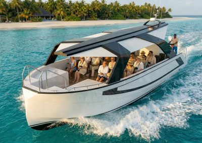 Passenger boat built by Samala Shipyard – Length 12 m, Beam 4.80 m passenger vessel for coastal transport