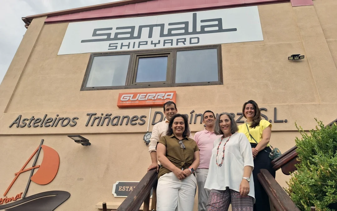 Samala Shipyard recibe la visita de la Directora General de la Marina Mercante