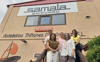 Samala Shipyard recibe la visita de la Directora General de la Marina Mercante