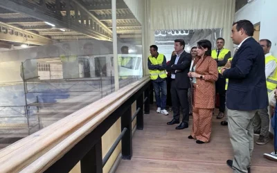 Visita de la Conselleira de Economía e Industria a Samala Shipyard
